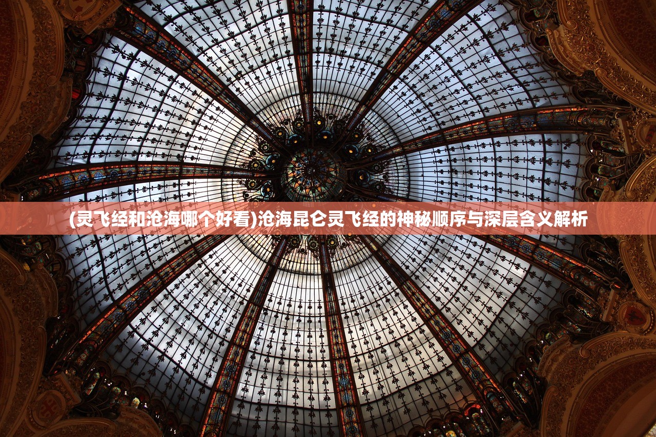 (灵飞经和沧海哪个好看)沧海昆仑灵飞经的神秘顺序与深层含义解析