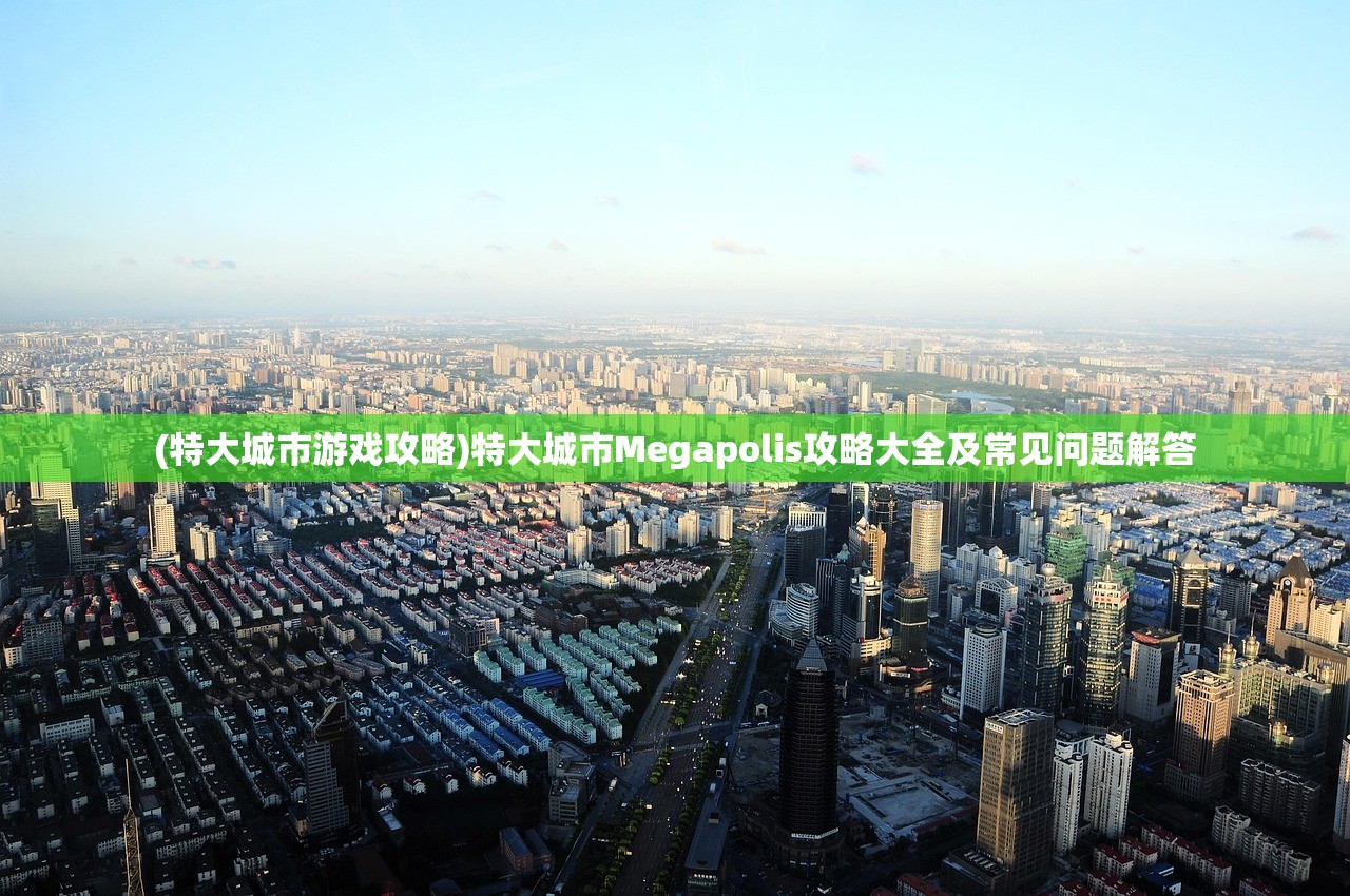 (特大城市游戏攻略)特大城市Megapolis攻略大全及常见问题解答 (特大城市游戏攻略)特大城市Megapolis攻略大全及常见问题解答